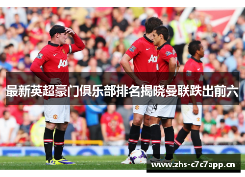 最新英超豪门俱乐部排名揭晓曼联跌出前六