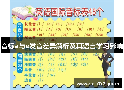 音标a与e发音差异解析及其语言学习影响